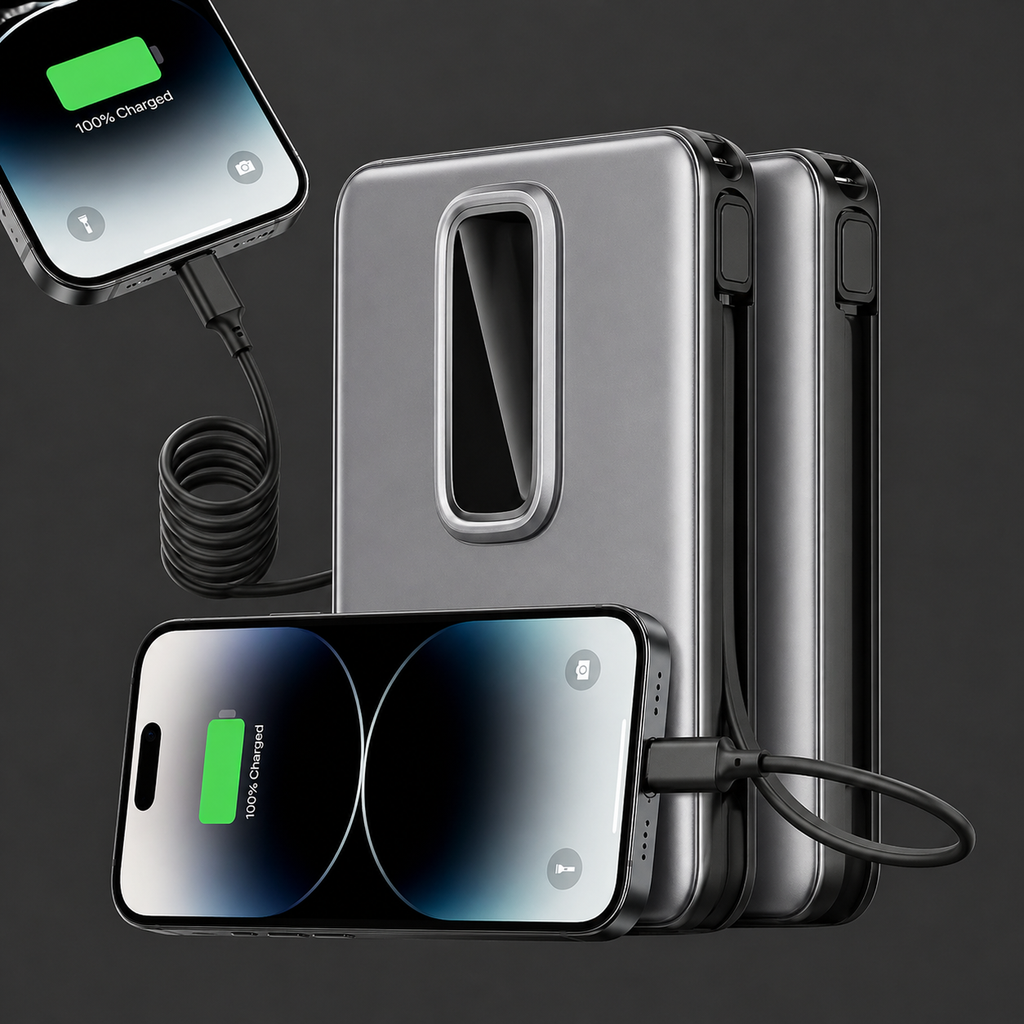 10000mAh Digital Display Wireless Power Bank