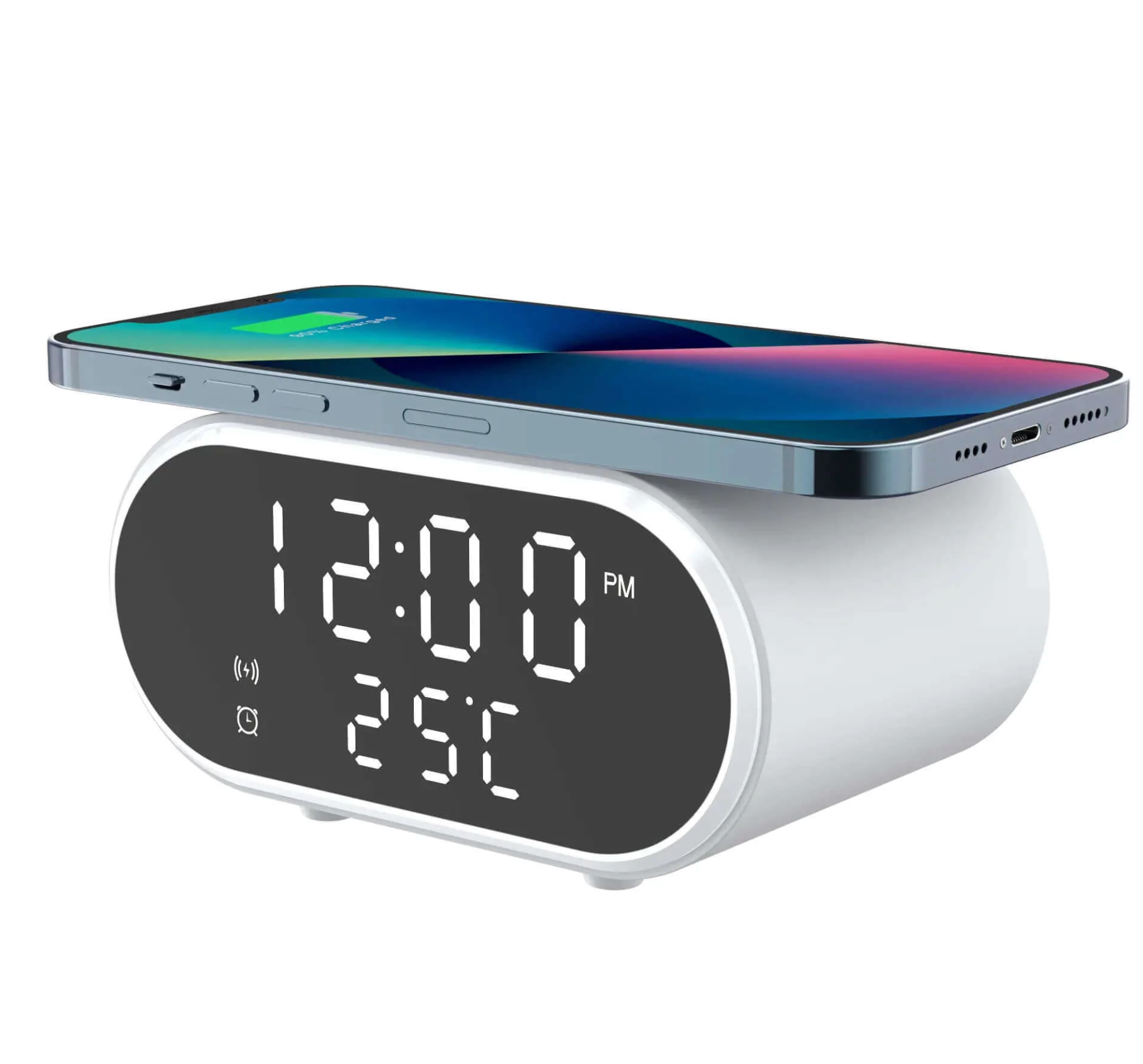 2-In-1 Alarm Clock And Wireless Charger
