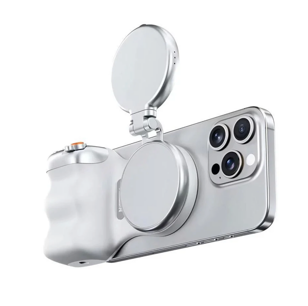 TELESIN Fun Shot Magnetic Camera Grip + Magnetic Selfie Light Combo