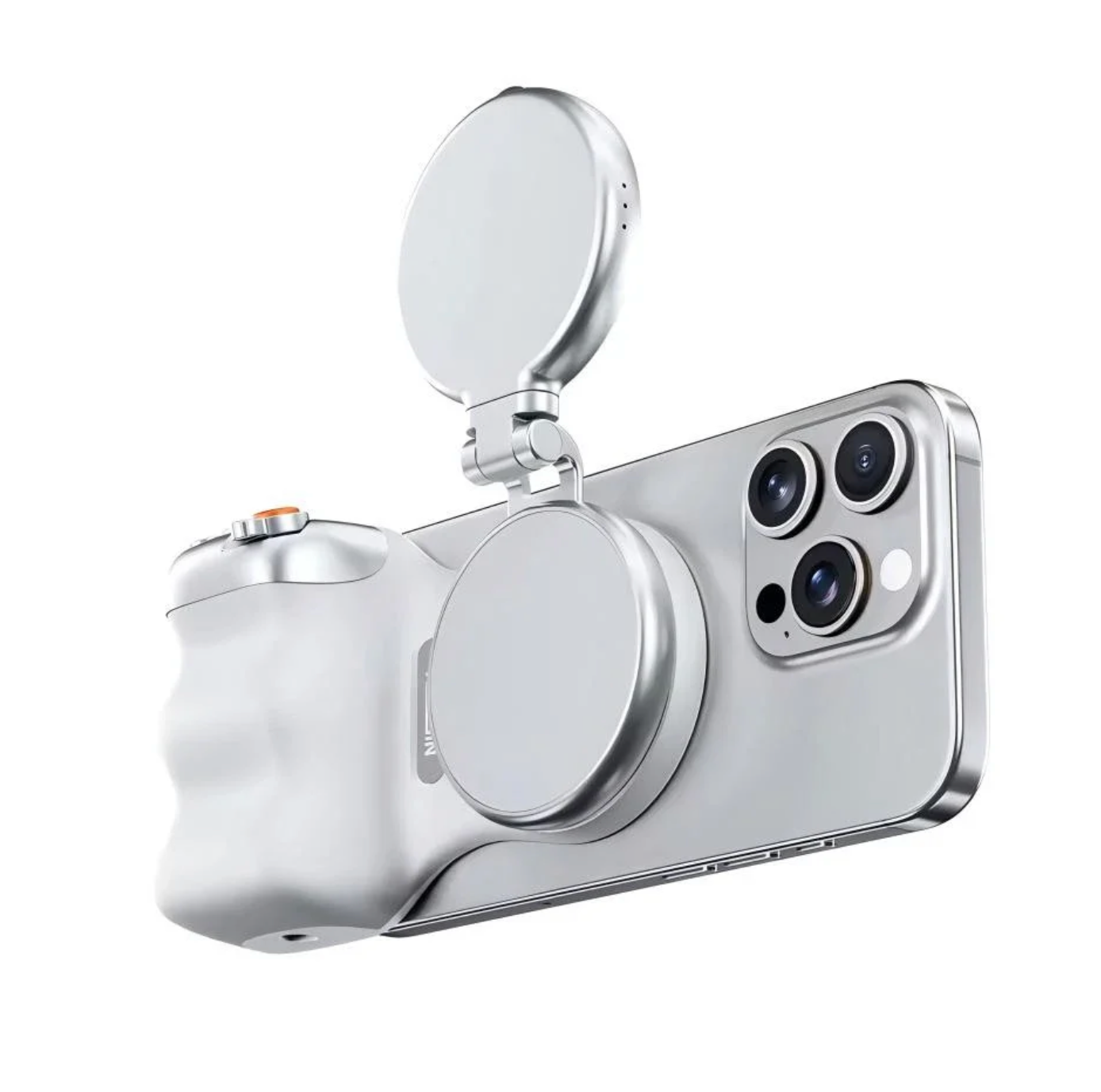 TELESIN Fun Shot Magnetic Camera Grip + Magnetic Selfie Light Combo