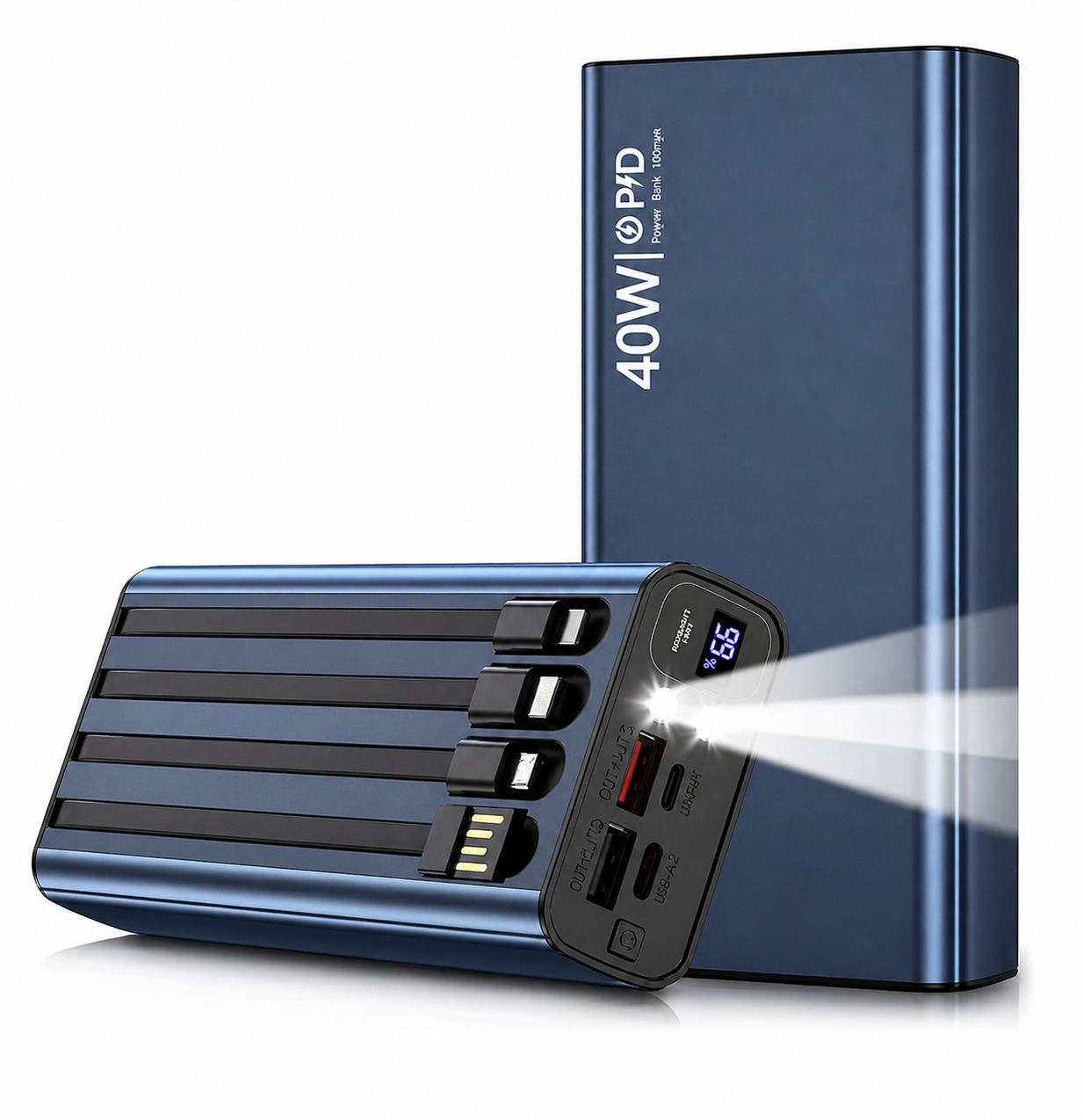 40w Fast Charge Power Bank Portable Battery