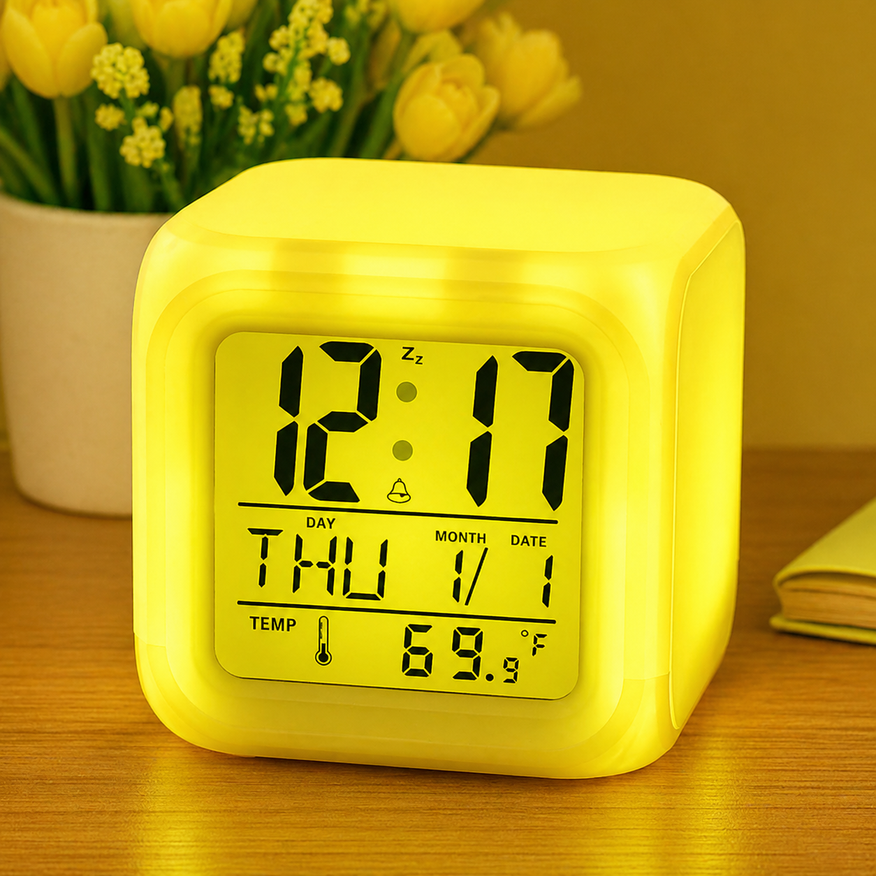 Color Change Digital Alarm Clock